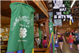 4-H flag with 4-H members and their projects