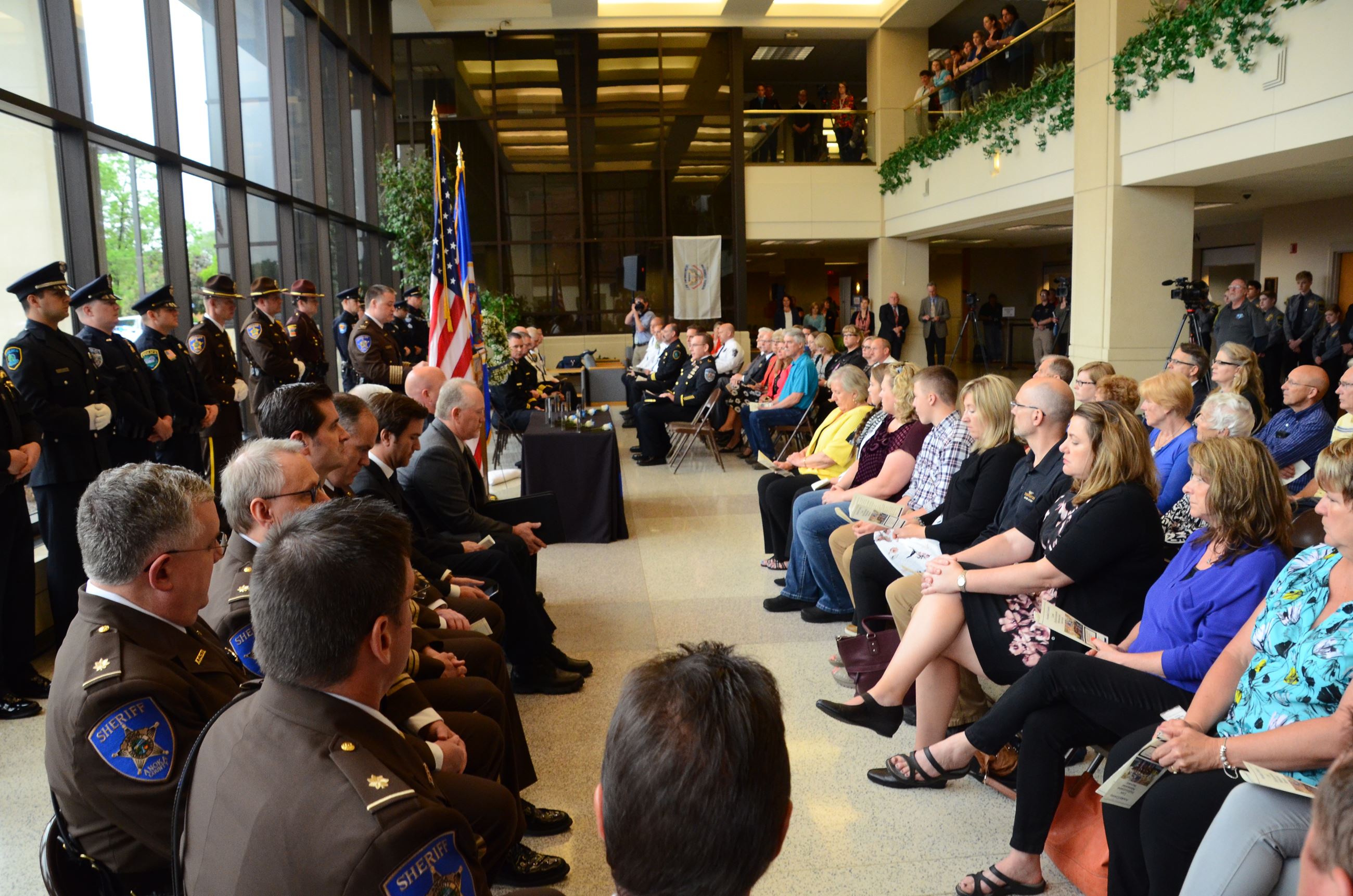 Audience at law officers memorial ceremony