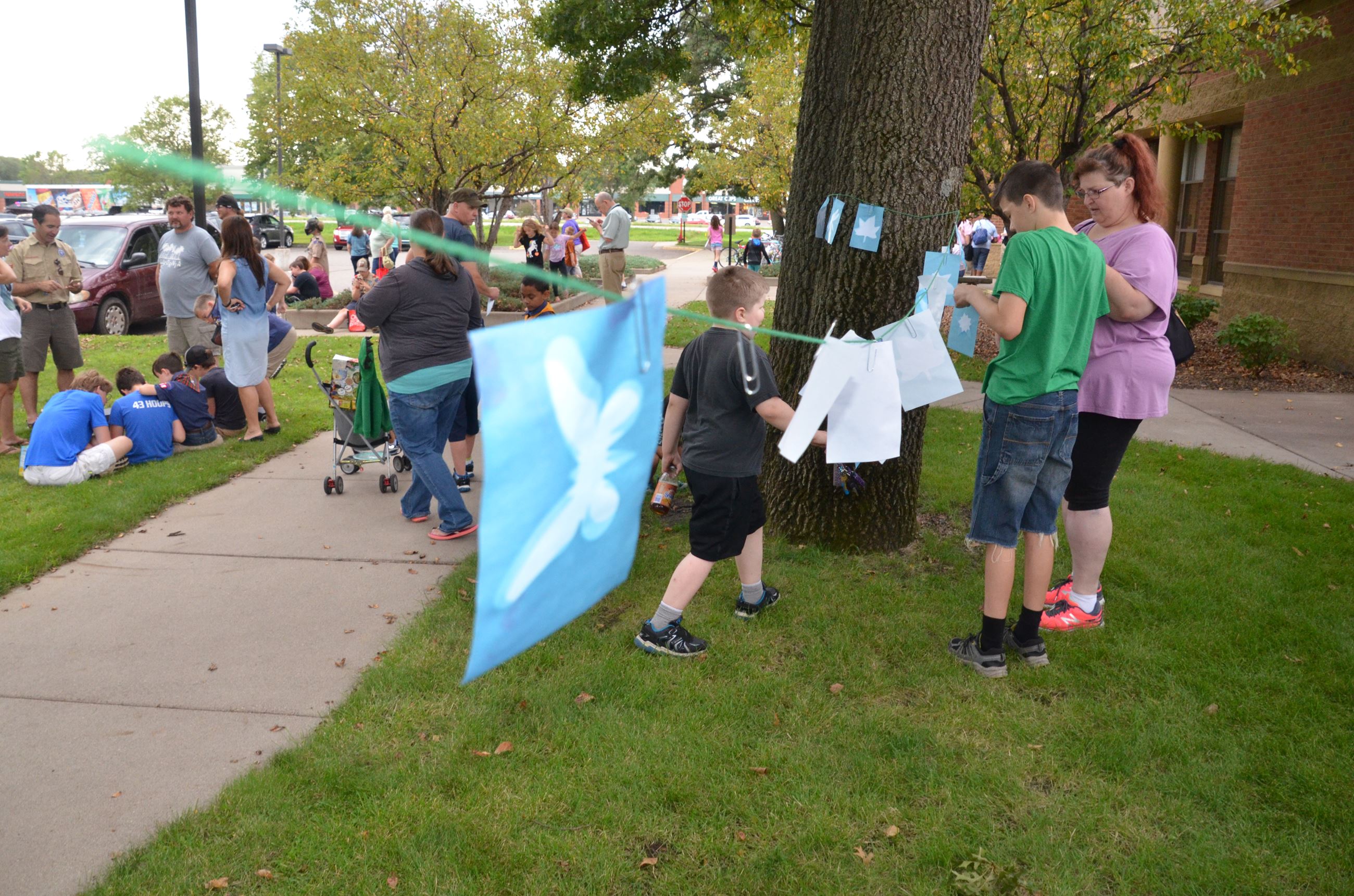 Event goers used solar power to develop pictures
