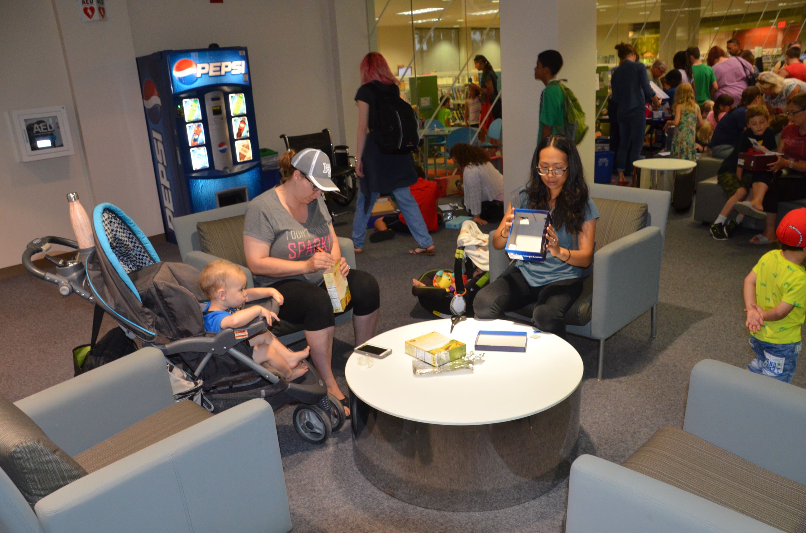 Every age got involved in making viewing boxes