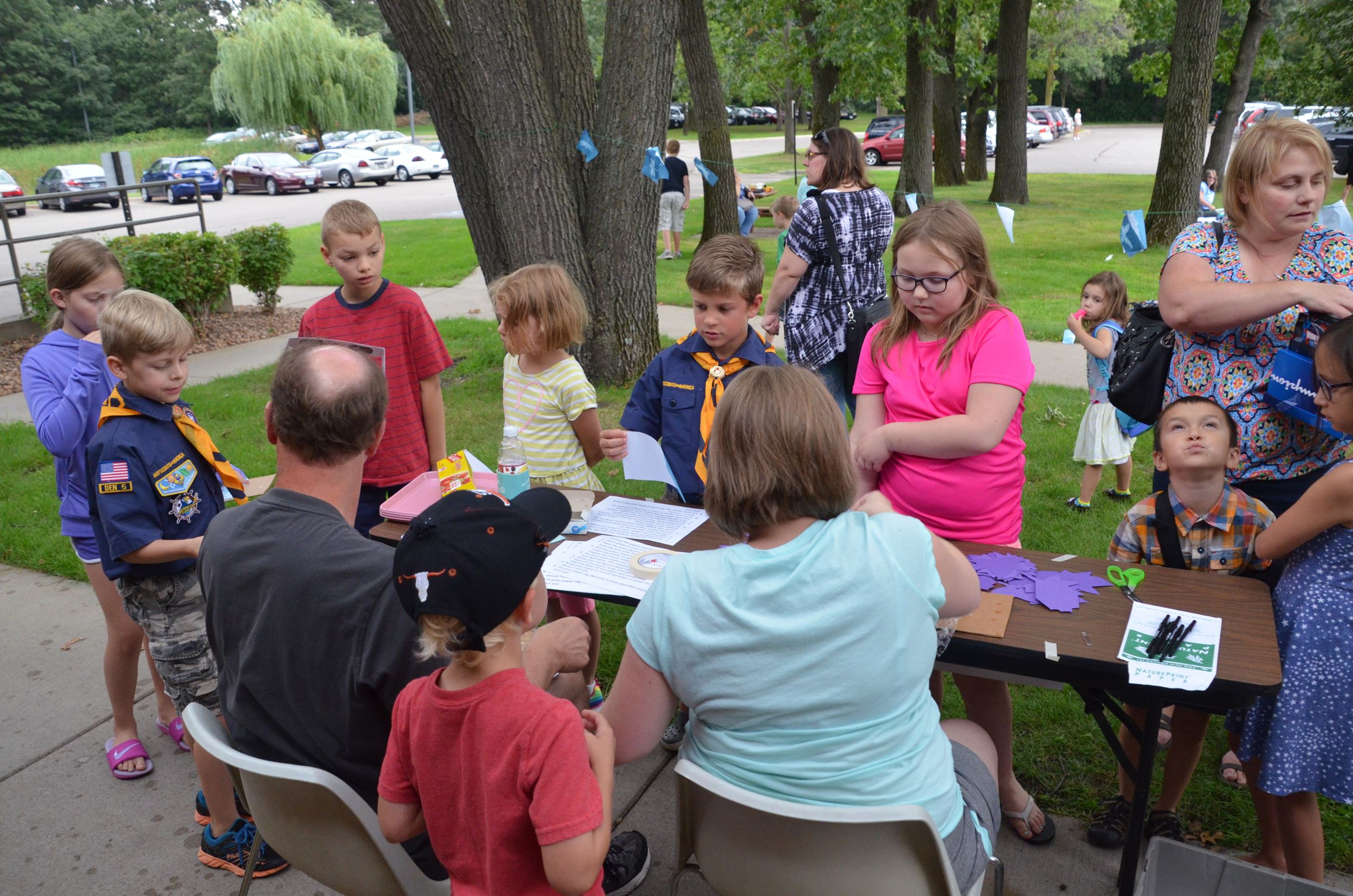 Event goers used solar power to develop pictures