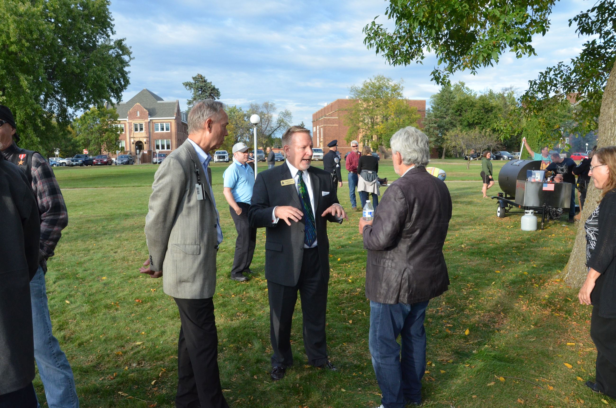 Commissioner Schulte at the event