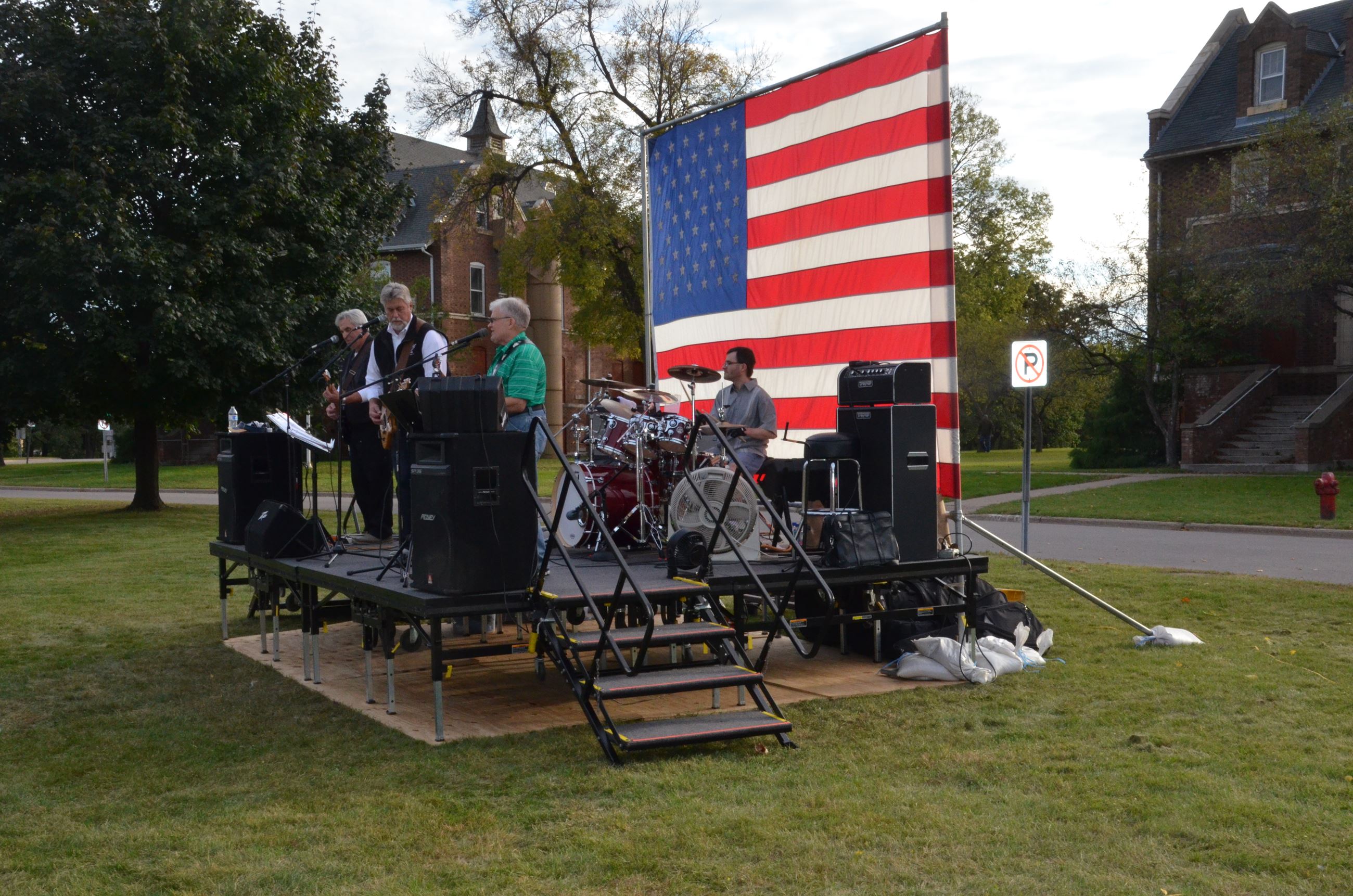 A band played at the event
