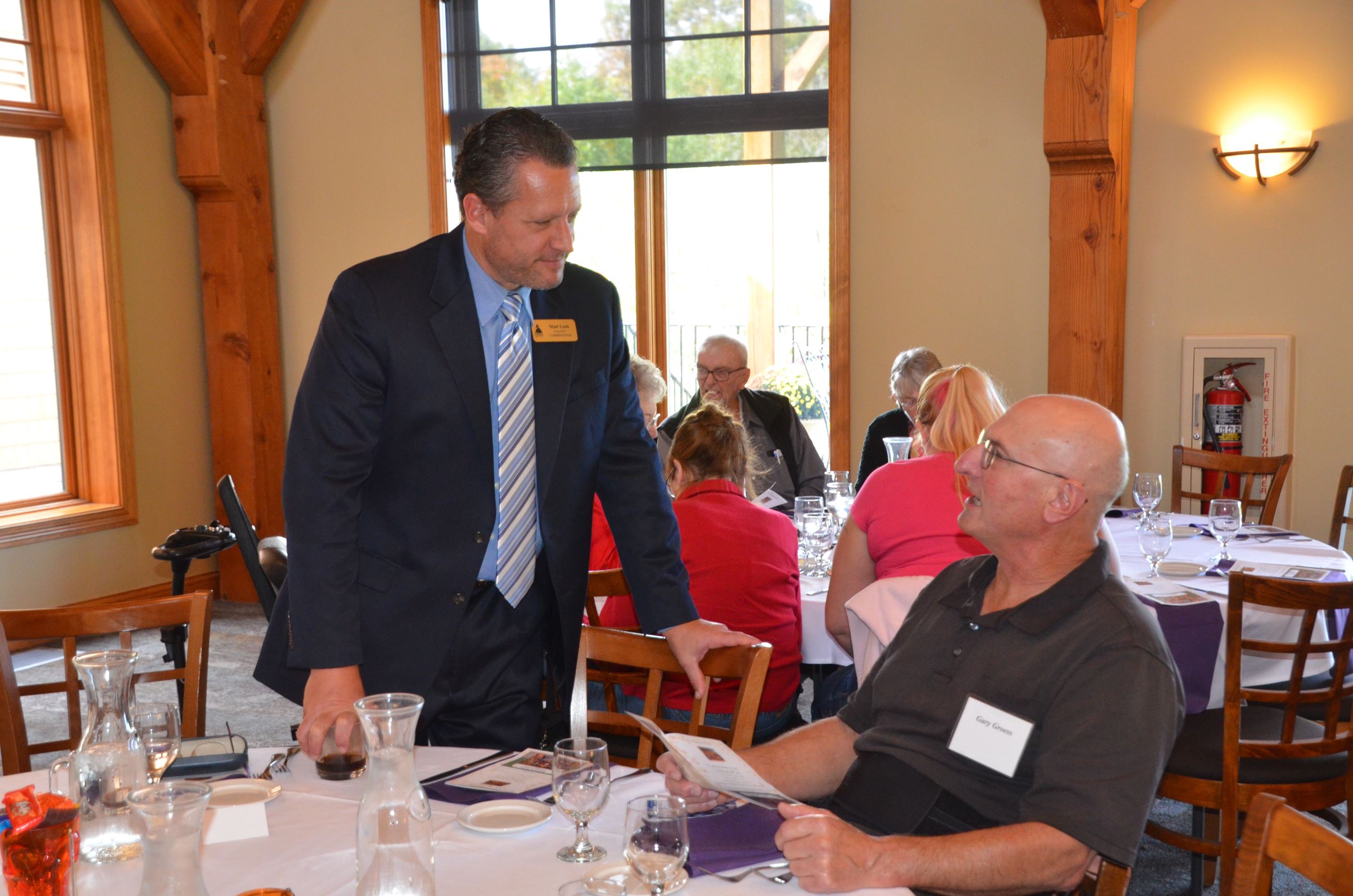 Commissioner Look with driver