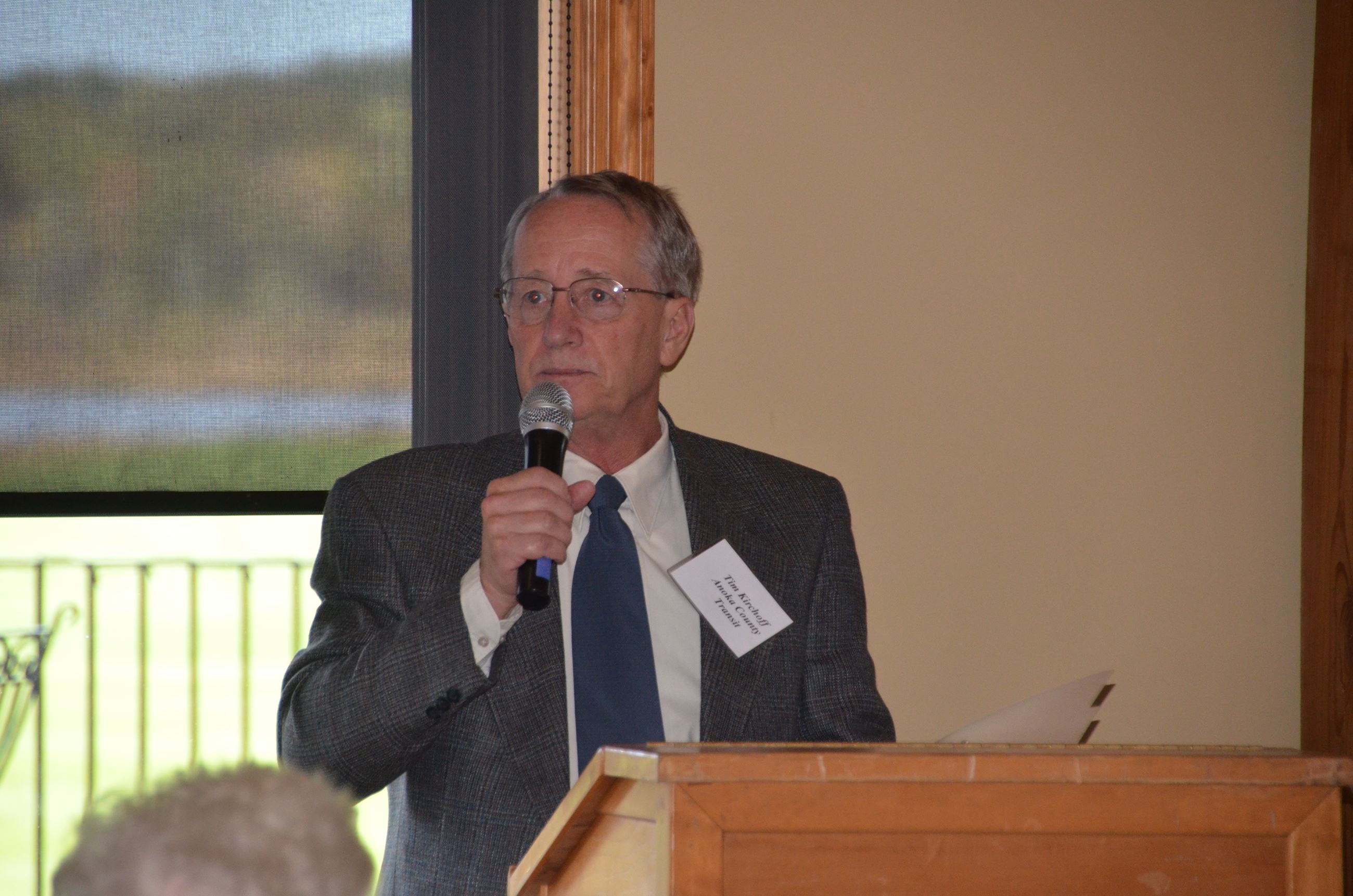 Transit Supervisor Tim Kirchoff welcomes