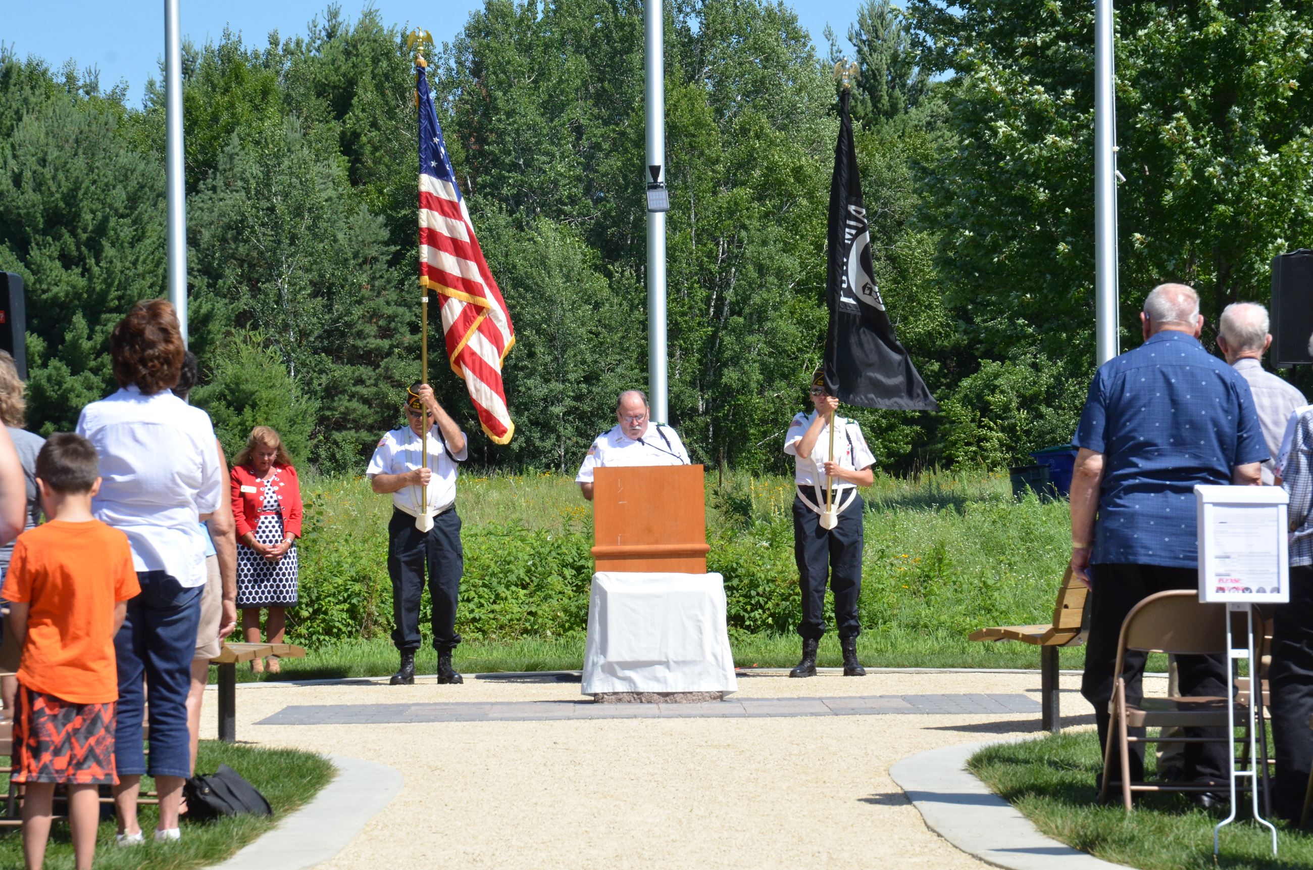 VFW Chaplain Gary Exley gives the invocation