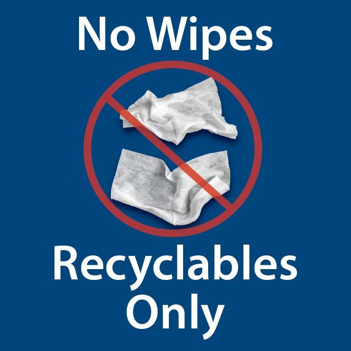 No wipes in recycling